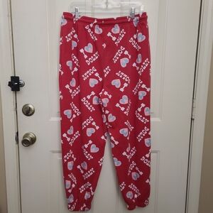 % 25 % OFF Dolly Red Heart Print Joggers